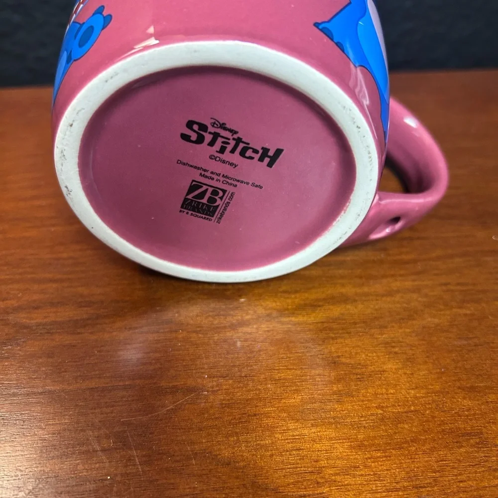 Disney Stitch Pink Heart Mug with Heart NWT